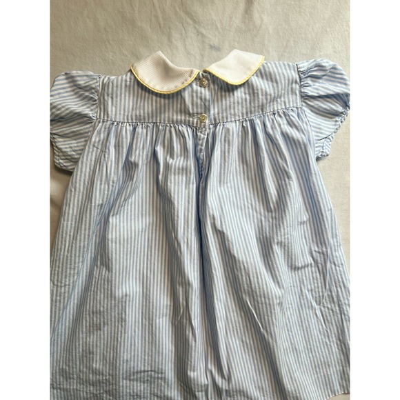 Funtasia! Too Dress Blue‎ White 4T Reversible Collar Bunny Flowers - Picture 7 of 12